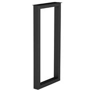 1 pied de table en métal robuste - Pieds rectangulaires en fer pour bureau, petit déjeuner, bar, plan de travail à domicile, support robuste pour projets de meubles