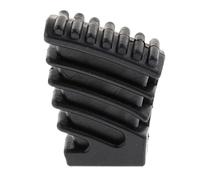 1 pied de tambour en caoutchouc pour matériel de batterie, cymbale, support de rack petit noir