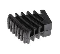 1 pied de tambour en caoutchouc pour matériel de batterie, support de cymbale, petit support, noir