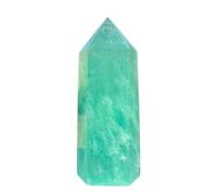 1 pierre précieuse de 900 à 1000 g de fluorite verte en cristal de quartz obélisque
