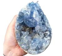 1 pierre précieuse en cristal de quartz bleu calcite pour aquarium 50-100 g