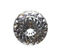 1 pierre ronde blanche à 100 facettes en oxyde de zirconium 4K pour la conception de bijoux personnalisés et la fixation de la bague, 10.0mm, Moissanite