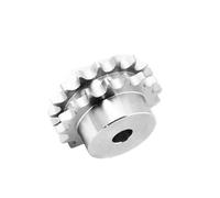 1 pignon de transmission à double rangée dents en acier inoxydable 304 industriel duplex 08B-2, for chaîne moteur(17 Teeth)