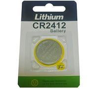1 pile bouton au lithium CR2412 3 V 100 mAh (1 carte blister de 1 piles) - Produit de marque. Eunicell