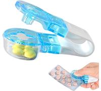 1 pilulier portable bleu - Outil d'aide pour les médicaments - Pour les personnes ayant des médicaments faibles