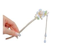 1 pince à cheveux de style chinois pour femme - Épingles à cheveux en forme de fleur faites à la main - Bijoux et accessoires pour cheveux (7)