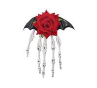 1 pince à cheveux pour fête d'Halloween, motif tête de mort, structure en plastique pour des spectacles de danse confortables et un look créatif, accessoire pour cheveux squelette