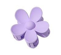 1 pince à cheveux violette en forme de fleur, en plastique, anti-rayures, sans odeur, tient fermement fermement violette