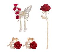 1 Pince À Pompon Rose, 2 Mini Pinces Rose Et 1 Épingle À Cheveux Rose, Accessoires Pour Cheveux Élés, Accessoires Pour Cheveux En Métal Rétro, Accessoires Pour Cheveux Pour Femmes