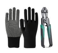 1 Pince Coupante Pour Câbles, 1 Paire De Protège-Doigts, Coupe-Fil Robuste, Coupe-Boulons, Coupe-Métaux