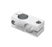1 pince de fixation for pilier d'axe optique, bloc transversal en alliage d'aluminium et acier(Same 14x14mm)