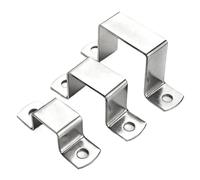 1 pince de selle for tuyau d'équitation, en forme de M, en forme de U, carrée, rectangulaire, boucles de fixation, carte de tube, serrage de plomberie(30x30)