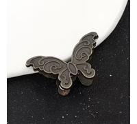 1 pince papillon en métal pour marque-page vintage pour journal intime | Fermoir papillon couleur bronze. Support esthétique compact de 3 x 5 cm pour planification de cahier