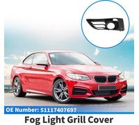 1 Piššce Grille De Feu Antibrouillard Pour Bmw SšŠrie 2 2013-2018 Abs Noir Couvercle De Feu Antibrouillard Avant Gauche InfšŠrieur