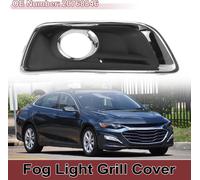 1 Piššce Grille De Feu Antibrouillard Pour Chevy Malibu 2013-2014 Couvercle De Feu Antibrouillard Avant Droit InfšŠrieur No.20768846 Noir, Ton Argent Abs