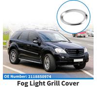 1 Piššce Grille De Feu Antibrouillard Pour Mercedes-Benz S211 W211 Classe E 2007-2009 Abs Ton Argent Couverture De Feu Antibrouillard Avant Gauche InfšŠrieure De Pare-Chocs Avant