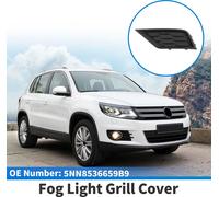1 Piššce Grille De Feu Antibrouillard Pour Vw Tiguan 18-21 Abs Noir Couvercle De Feu Antibrouillard Avant Gauche InfšŠrieur