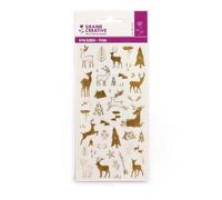 1 Planche Stickers Transparent Foil Or Rennes