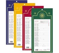 1 Plaque Calendrier bloc mensuel à feuillet 2027-12 mois: Janvier à Décembre 2027 - Format: 16 x 33 cm, fond Skytos, couleur aléatoire - Lecas