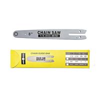 1 plaque de guidage de chaîne de tronçonneuse convient pour la chaîne de mini tronçonneuse à main, pour le travail du bois, la coupe du bois (guides 8 pouces)