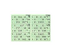 1 plaque de loto de 6 grilles Tradition carton epais 1 mm, coloris vert - 29x20cm - Accessoire, materiel - Set