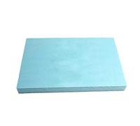 1 plaque de mousse de polyuréthane expansé pour rembourrage de coussins, canapés, chaises, palettes de jardin, protection, emballage, modélisme, densité 30 kg/m³, 200 x 50 x 1 cm, bleu clair