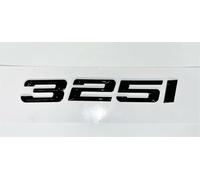 1 plaque d'immatriculation avec logo 325i 325 pour BMW (noir)