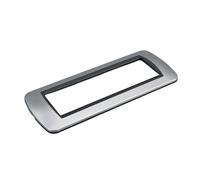 1 plaque en plastique ovale, 7 modules placés par boîte 506/507, compatible avec Bticino Living Light, couleur grise/argent, série MBL
