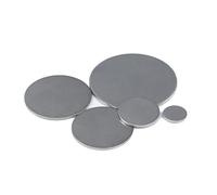 1 plaque ronde en acier inoxydable.(150mm,Thick 0.6mm)