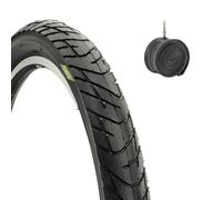 1 Pneu 26 X 2.125 + Chambre à air Pneu Slick 57-559 pour route MTB Cruiser Vélo Hybride