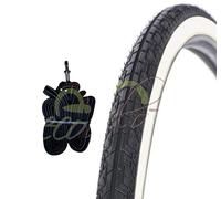 1 pneu Bianconero + 1 chambre à air 26 x 1.75 (47 - 559) City Bike Slick routière vélo