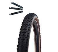 1 pneu de vélo Schwalbe Smart Sam Performance ADDIX E-25 marron Reflex 57-622 (29 x 2,25) avec démonte-pneu maxxi4you