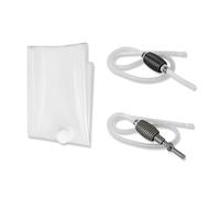 1 poche à eau de baignoire de 370 litres, sac à eau d'urgence sans BPA pour baignoire, de qualité alimentaire et réutilisable avec 2 pompes à siphon pour eau potable d'urgence, jardin