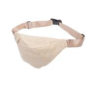 1 pochette de poitrine imitation tissée pour femme, design bandoulière léger pour voyage, plage et festivals, pour les essentiels et les articles personnels, blanc, Formelle