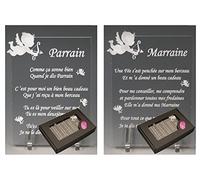 1 Poème Parrain + 1 Marraine - Ange - Baptême & Communion