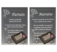 1 Poème Parrain + 1 Marraine - Calice - Baptême & Communion