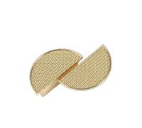 1 poignée de porte de placard chinoise en or, for tiroir de salle de bain, quincaillerie en demi-cercle montée(Bright Gold-BIG)