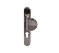 1 Poignée de Porte / Demi Palière SEULE - Inox 304 - avec trou pour cylindre