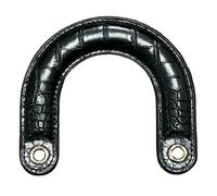 1 poignée de sac ergonomique incurvée en polyuréthane pour améliorer le confort et le style pour les femmes à la mode, Noir , One Size