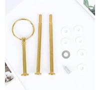 1 poignée de support d'assiette à gâteau à 23 couches, 1 couche adaptée pour le rangement, conçue pour une utilisation durable avec une bonne durabilité et un fonctionnement constant (3 couches dorées