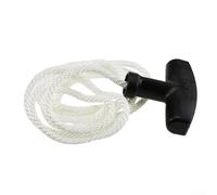 1 poignée et corde de démarrage de tondeuse à gazon, 1 cordon de 4 mm ou 5 mm, kit de démarrage de rechange pour réparation de moteur de tondeuse à essence, design noir et blanc pour l'entretien du