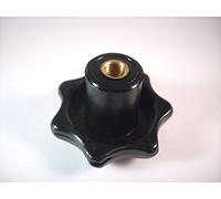 1 poignée étoile avec douille filetée en laiton