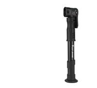 1 pompe à vélo portable légère de 120 psi avec outil multifonction à cliquet, gonfleur de pneu compatible avec Schrader et Presta for les réparations d'urgence à vélo(Black tool set)