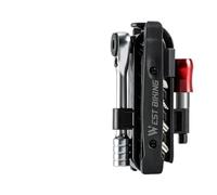 1 pompe à vélo portable légère de 120 psi avec outil multifonction à cliquet, gonfleur de pneu compatible avec Schrader et Presta for les réparations d'urgence à vélo(Multi-tool set)