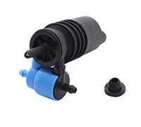 1 pompe de lave-glace SHLPDFM de couleur noire pour pare-brise avant double sortie 1K6955651 95562817201 2108691021 pour VW Golf MK4 MK5 Polo MK4 Caddy MK3