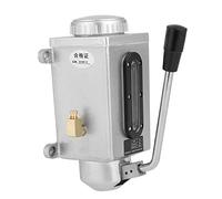 1 pompe manuelle à lubrifiante, pompe à double port à commande manuelle, lubrificateur en métal de 500 CC avec deux ports de sortie pour tour CNC et fraiseuse, conception