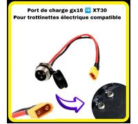 1 Port de charge GX16 XT30 pour trottinette électrique Compatible Vsett Speedual Zero...ect