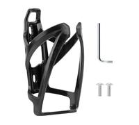 1 porte-bouteille de vélo en plastique noir durable avec 2 vis et 1 clé Allen, convient pour les vélos de montagne et de route