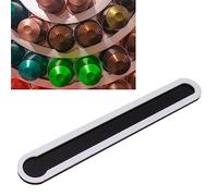 1 porte-capsules en acrylique noir, compatible verticalement et horizontal, monté sur les murs pour café, dosettes VertuoLine sous l'armoire, support pour dosettes de café pour