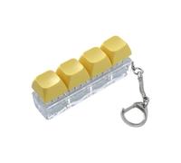 1 Porte Clé 4 Touches, Porte Clé Funny Keyboard, Keyboard Answer Key Key, Funny Button Toy for Unwinding Relaxing Decoration